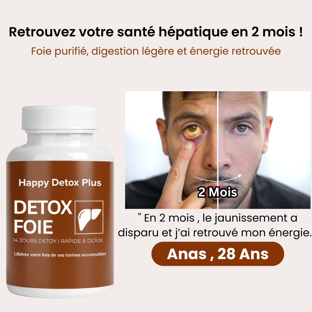 Happy Detox Plus™: Détox hépatique naturelle