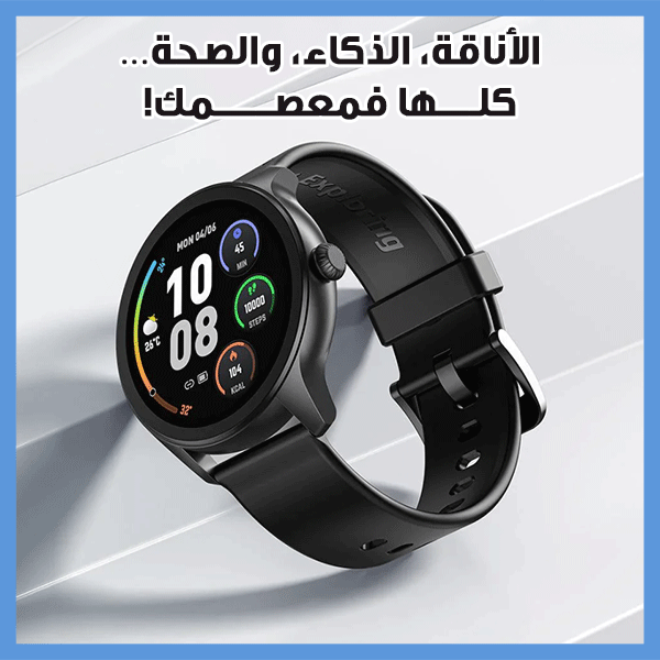 Oraimo Smart Watch - Black - ساعة ذكية بلوتوث للرجال والنساء من اورايمو