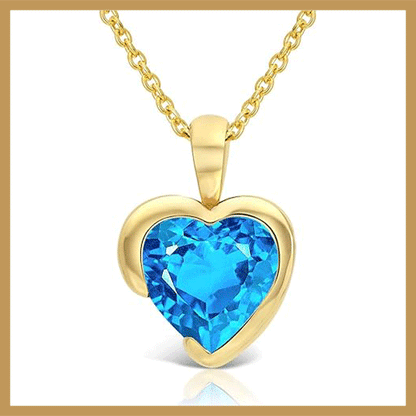 Heart-Shaped Pendant Necklace - قلادة على شكل قلب Jewelry