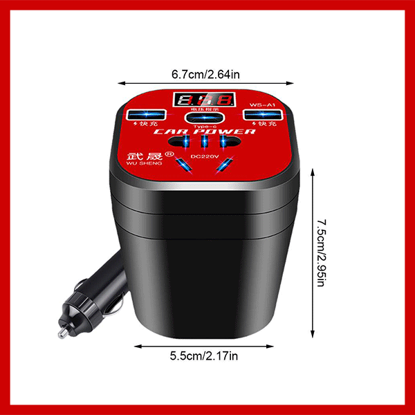 990-Car Power Inverter – محوّل كهرباء للسيارة